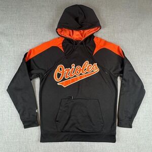 Baltimore Orioles Hoodie Sweatshirt Mens Small Black MLB Baseball Holloway